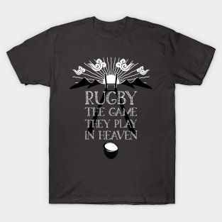 Rugby Game Played In Heaven 3 T-Shirt